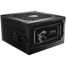 MSI PSU MAG A750GL PCIE5 II, 750W 80Plus Gold, 120mm Fan Active PFC, Fully Modular, 12VHPWR, ATX 3.1, PCIe 5.1, OVP, OCP, OTP, O