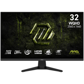 MSI MAG 325QF E18V, 31.5", Rapid VA, 2560 x 1440 (WQHD), 180Hz, 0.5ms, Adaptive Sync, HDR Ready, 2x HDMI 2.0b, 1x DP 1.4a, Tilt,