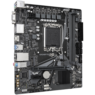 GIGABYTE MB H610M S2H V3 DDR4 LGA1700 2 x DDR4 1 x M.2 4 x SATA 1 x D-Sub 2 x DisplayPorts 1 x HDMI port Micro ATX