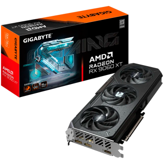 GIGABYTE Video Card AMD Radeon RX 9060 XT GAMING OC 16G (16GB GDDR6/128bit, PCI-E 5.0, 1x 8Pin Power connector, Recommended PSU 