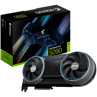 GIGABYTE Video Card NVIDIA AORUS GeForce RTX 5090 INFINITY 32G (32GB GDDR7/512bit, PCI-E 5.0, Recommended PSU 1000W, 3xDP, 1xHDM