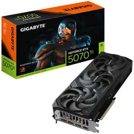 GIGABYTE Video Card NVIDIA GeForce RTX 5070 Ti WINDFORCE SFF 16G (16GB GDDR7/256bit, PCI-E 5.0, Recommended PSU 750W, 3xDP, 1xHD