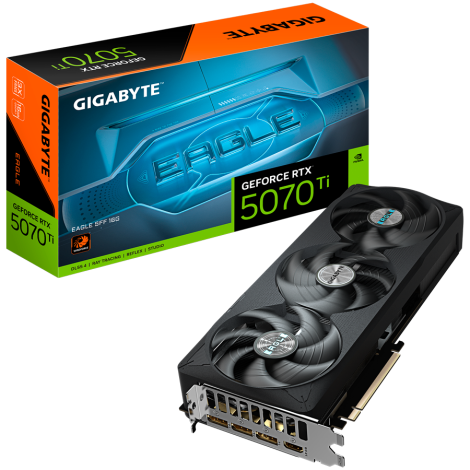 GIGABYTE Video Card NVIDIA GeForce RTX 5070 Ti EAGLE SFF 16G, 16GB GDDR7, 256bit, PCI-E 5.0