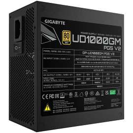 GIGABYTE UD1000GM PG5 V2, 1000W, 80 PLUS Gold, ATX 3.1, Fully Modular