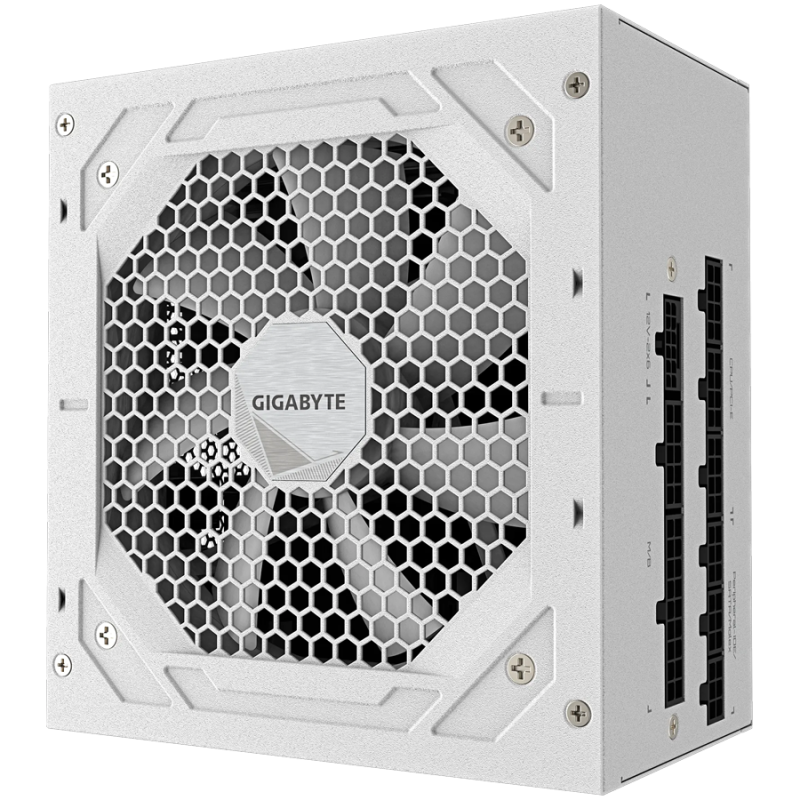 GIGABYTE UD1000GM PG5 V2 ICE, 1000W, White, 80 PLUS Gold, ATX 3.1, Fully Modular