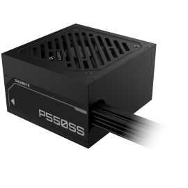 GIGABYTE PSU GP-P550SS, 550W 80Plus Silver, 230V EU, ATX 3.0 (3.1), 120mm Fluid Dynamic Bearing fan, Active PFC, Flat cable, +12