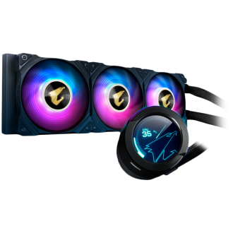 GIGABYTE AORUS WATERFORCE COOLER X360, Intel 2066, 2011, 1366, 115x, 1200, 1700, AMD TR4, AM4, sTRX4, Status LCD, RGB FUSION 2.0