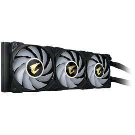 GIGABYTE AORUS WATERFORCE COOLER X360, Intel 2066, 2011, 1366, 115x, 1200, 1700, AMD TR4, AM4, sTRX4, Status LCD, RGB FUSION 2.0