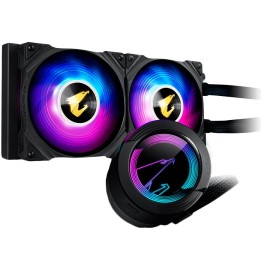 GIGABYTE AORUS WATERFORCE COOLER 240, Intel 2066, 2011, 1366, 115x, 1200, 1700, AMD TR4, AM4, sTRX4, RGB FUSION 2.0, 2x120mm ARG
