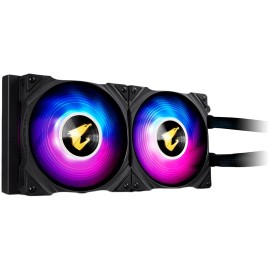 GIGABYTE AORUS WATERFORCE COOLER 240, Intel 2066, 2011, 1366, 115x, 1200, 1700, AMD TR4, AM4, sTRX4, RGB FUSION 2.0, 2x120mm ARG