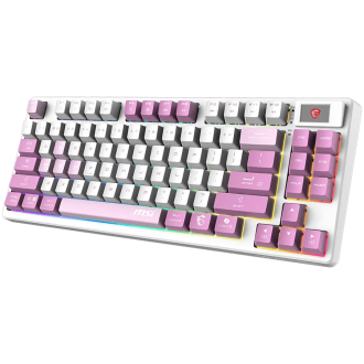 MSI Gaming Keyboard FORGE GK600 TKL WIRELESS VIOLET, Wireless, Mechanical Linear Switch, PBT keycaps, Anti-ghosting