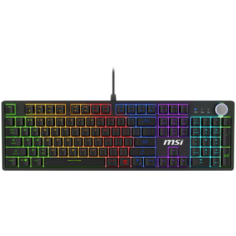 MSI Gaming Keyboard FORGE GK320 RED, USB 2.0, RGB LED, Mechanical Switch, Anti-ghosting