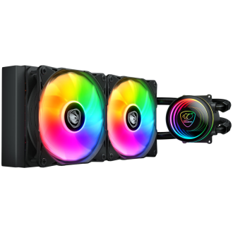 COUGAR Poseidon Elite ARGB 240 AiO Liquid Cooler, Black