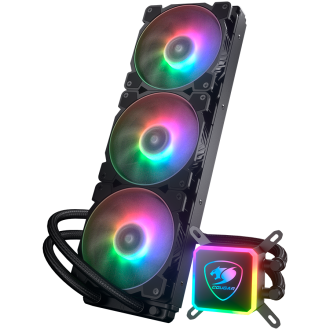 COUGAR Aqua ARGB 360 AiO Liquid Cooler, 3x 120mm RGB, Remote