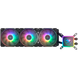 COUGAR AQUA ARGB 360 AiO Liquid Watercooling, 120mm RGB fan x3, remote control