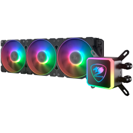 COUGAR Aqua ARGB 360 AiO Liquid Cooler, 3x 120mm RGB, Remote