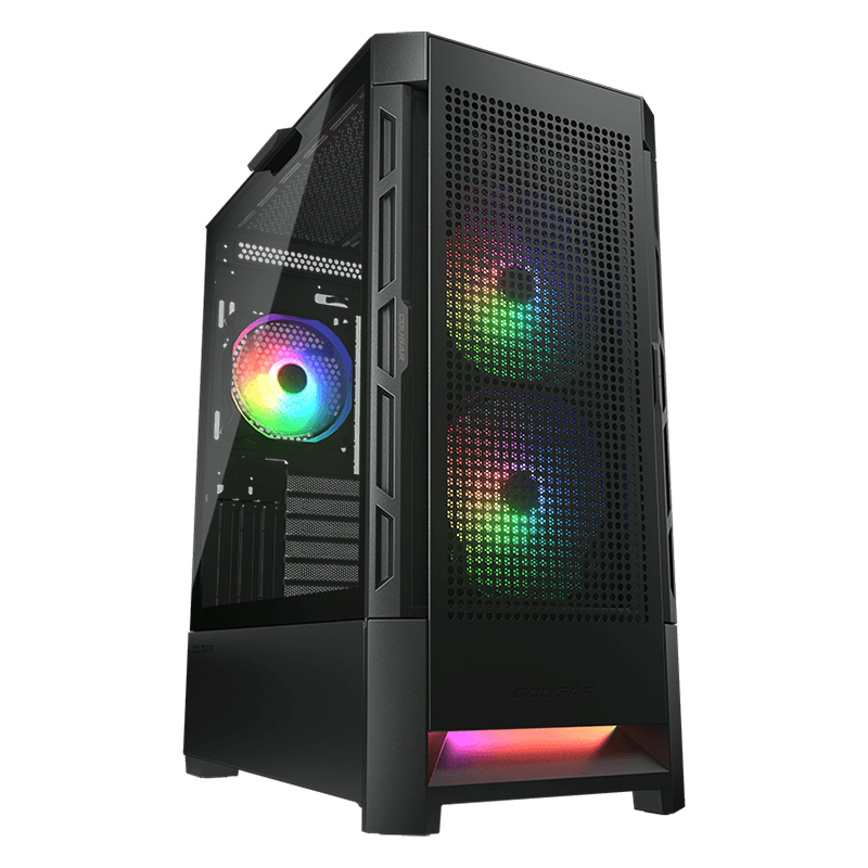 COUGAR DUOFACE RGB PC Case, Mid Tower, Black