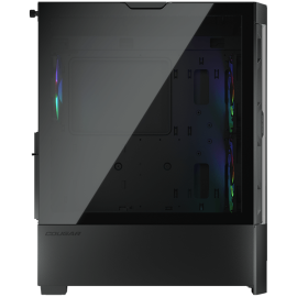 COUGAR DUOFACE RGB PC Case, Mid Tower, Black
