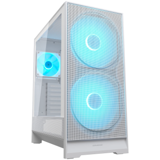 COUGAR AIRFACE 180 PC Case, Mid Tower, White