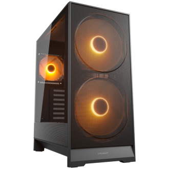 COUGAR AIRFACE 180 PC Case, Mid Tower, Black
