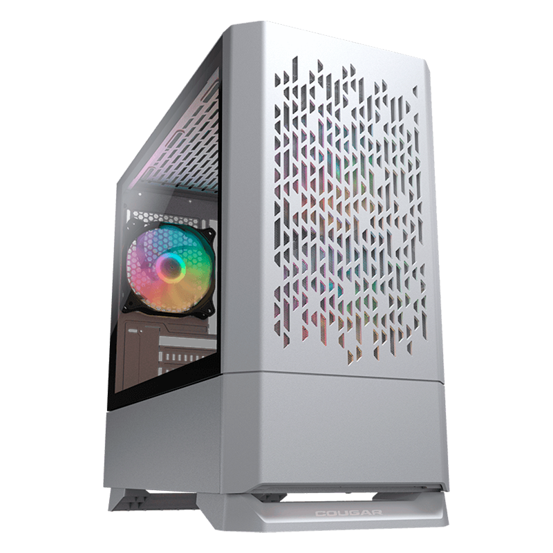 COUGAR MG140 Air RGB PC Case, Mini Tower, White