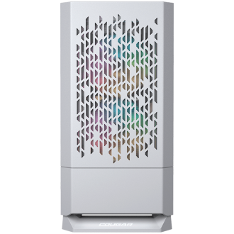 COUGAR MG140 Air RGB PC Case, Mini Tower, White