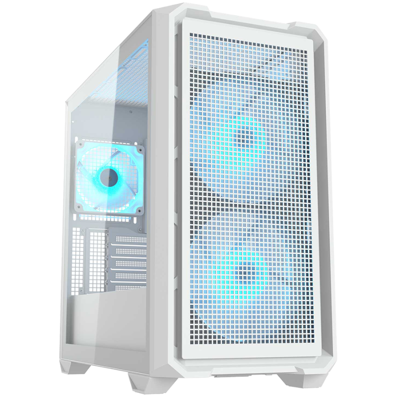 COUGAR MX600 Mini RGB PC Case, Mini Tower, White