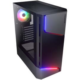 COUGAR MX360 RGB PC Case, Mid Tower, Black