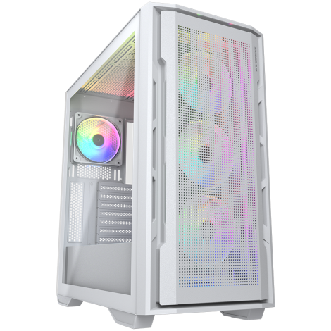 COUGAR UNIFACE RGB PC Case, Mid Tower, White