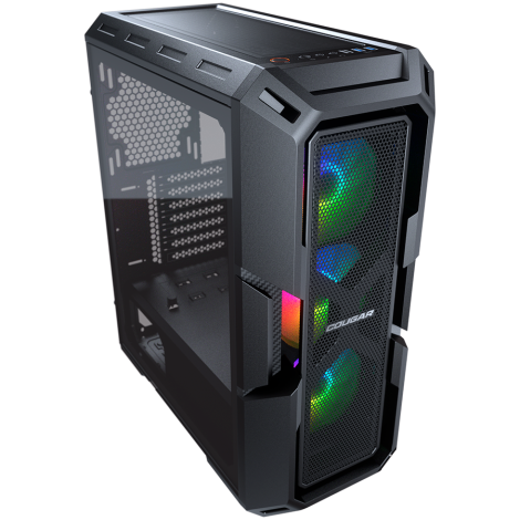 COUGAR MX440 Mesh RGB PC Case, Mid Tower, 3x ARGB, TG Panel