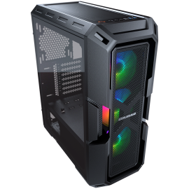 COUGAR | MX440 Mesh RGB | PC Case | Mid Tower / Mesh Front Panel / 3 x ARGB Fans / 4mm TG Left Panel