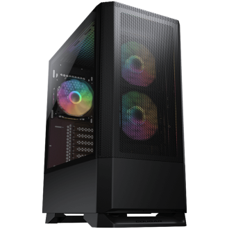 COUGAR MX430 Mesh RGB PC Case, Mid Tower, Black