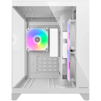 COUGAR FV150 Mini RGB PC Case, Mid tower, White