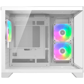 COUGAR FV150 Mini RGB PC Case, Mid tower, White