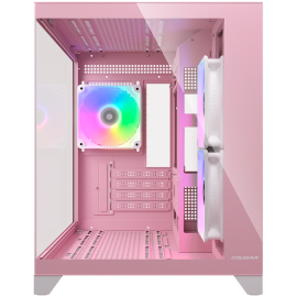 COUGAR FV150 Mini RGB PC Case, Mid tower, Pink