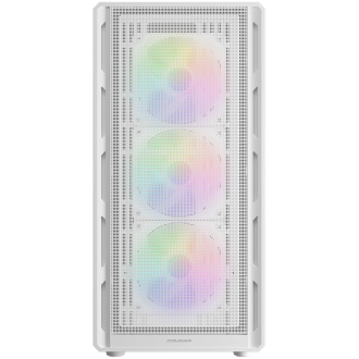 COUGAR AIRFACE PURE RGB PC Case, Mid Tower, White