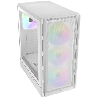 COUGAR AIRFACE PURE RGB PC Case, Mid Tower, White