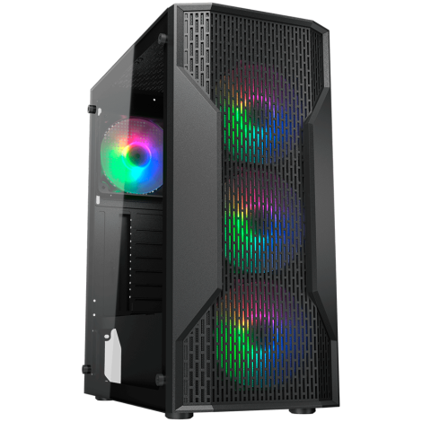 COUGAR MX110 RGB PC Case, Mid Tower, Black