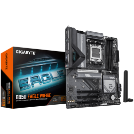 GIGABYTE Mainboard Desktop B850 EAGLE WIFI6E (AM5, 4xDDR5, 1xDP, 1xHDMI, GLAN, WiFi6E, BT5.3, 1x PCIe x16 5.0, 3xPCIe x16 suppor