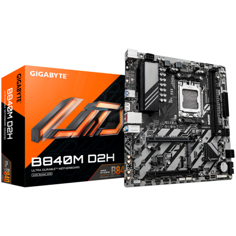 GIGABYTE B840M D2H, AM5, 2x DDR5, mATX