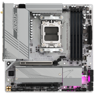 GIGABYTE B650M AORUS ELITE AX ICE, AM5, 4x DDR5, WIFI6E, mATX