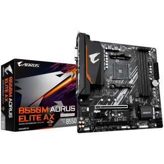 GIGABYTE B550M AORUS ELITE AX, AM4, 4xDDR4, WIFI6E, mATX