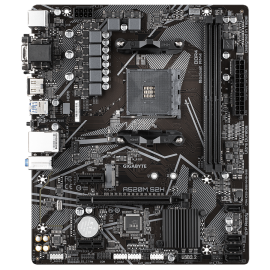 GIGABYTE MB AM4 A520 2 x DDR4 PCIe 3.0 1 x M.2 4 x SATA 1 x D-Sub port 1 x DVI-D port 1 x HDMI port Micro ATX