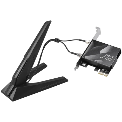MSI HERALD BE9400 WiFi 7 PCIe Card, 2.4GHz, 5GHz, 6GHz, BT 5.4, WPA-PSK, WPA2-PSK / Enterprise, WPA3-Personal / Enterprise, 2x H